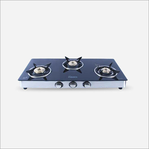 Black 3 Burner Cooktop