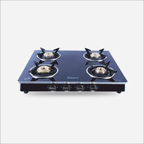 Black 4 Burner Cooktop