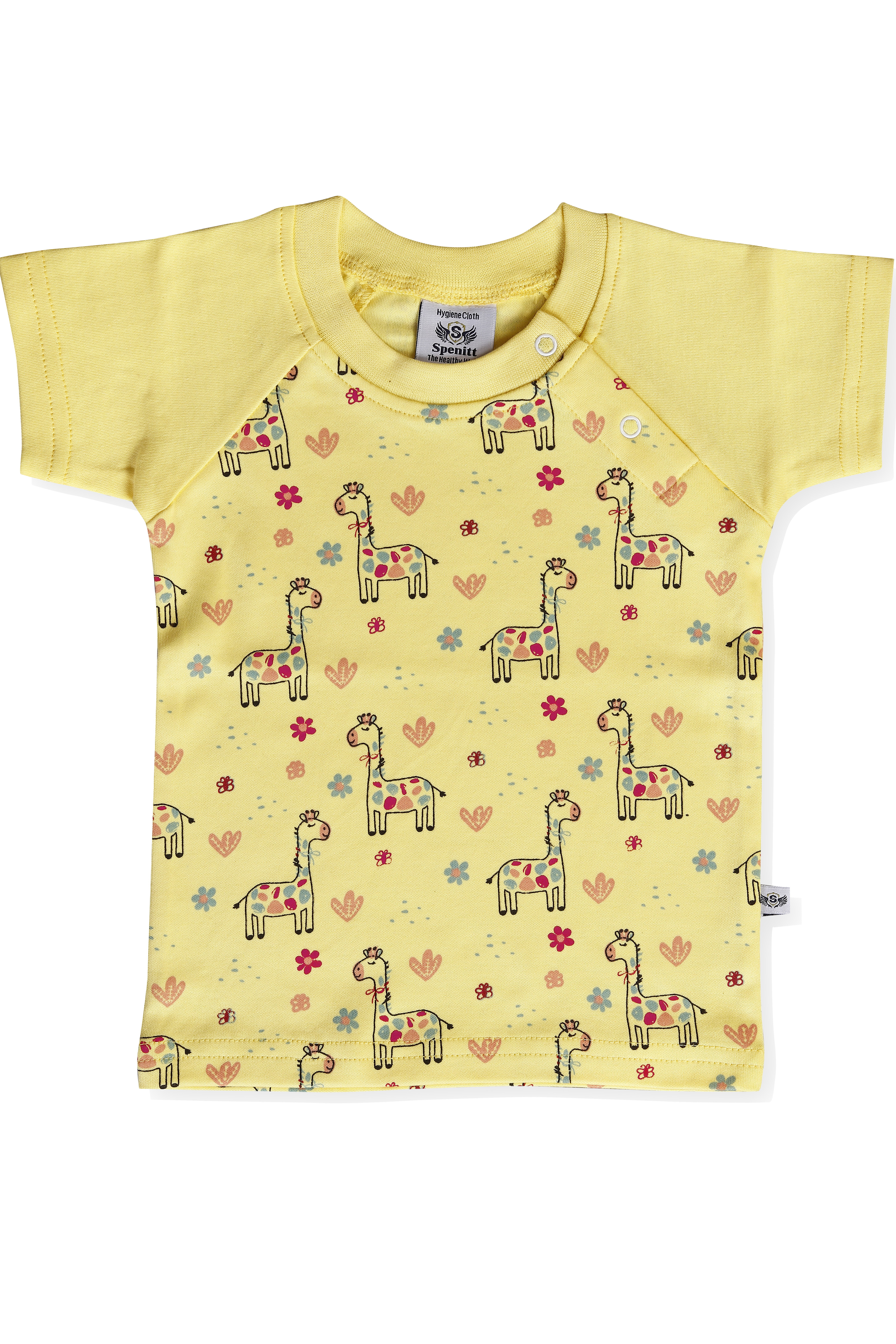 Spenitt Premium Baby Clothes - Cotton, Up To 12 Months, O-neck Design | Antibacterial Technology, Anti-odor, Highly Breathable, Soft And Comfortable, Colorfast Quality