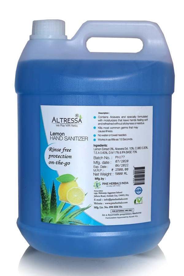 Hand Sanitizer - Alcohol-based Liquid, Available In 60 Ml - 5 Ltr Sizes | External Use, Effective Against Infectious Agents
