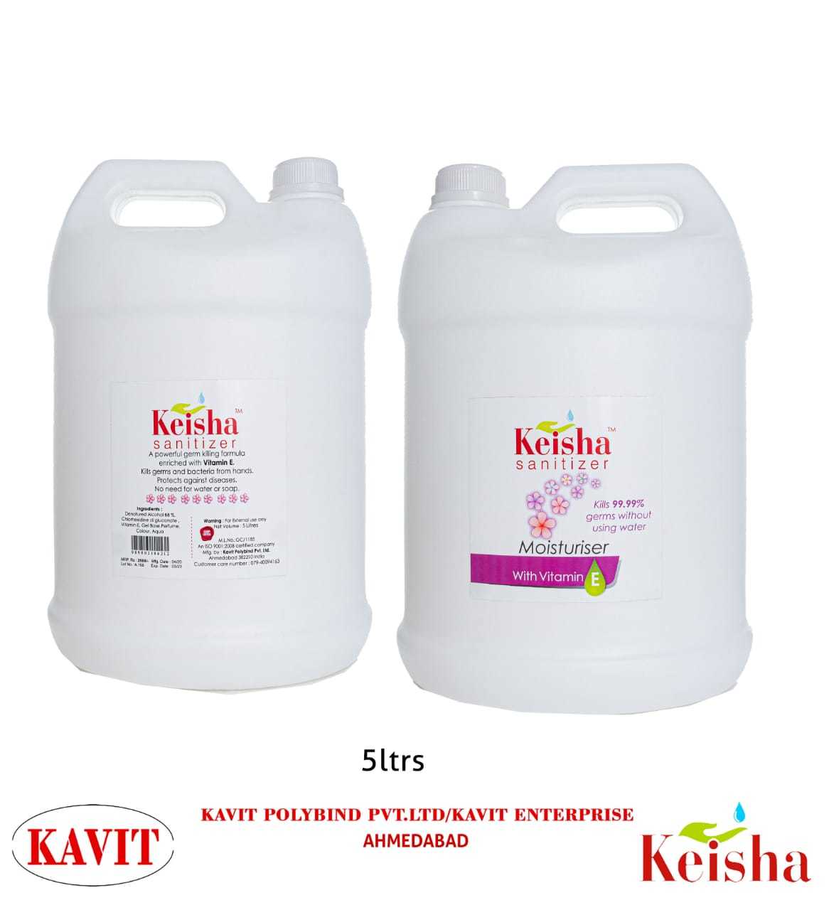 Liquid Hand Sanitizer - Rinse-free Gel, Antiseptic, Non-alcohol Formula | Effective Against Bacteria, Precise Ph Value, Easy Flowing