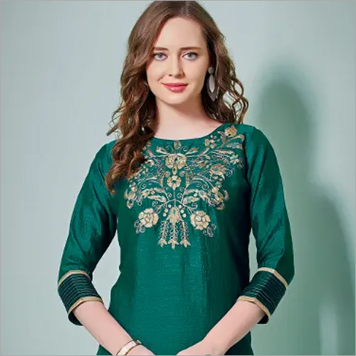Rainy Ladies Party Wear Embroidered Kurti