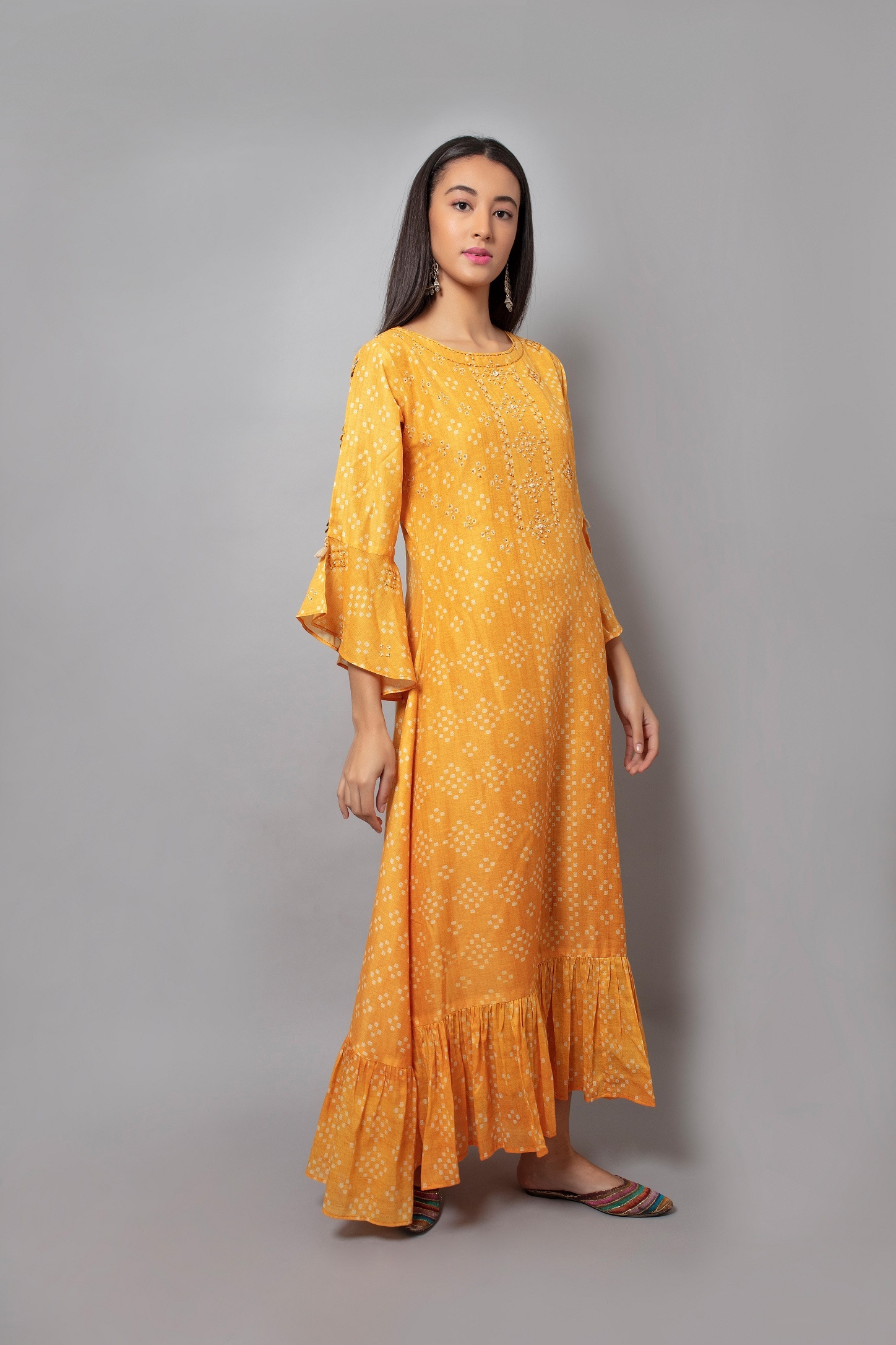 Ladies Fancy Kurtis - Cotton Silk, Size M To 2xl | Multi-color, Breathable, Plus Size, Ethnic Style, Handwork Details