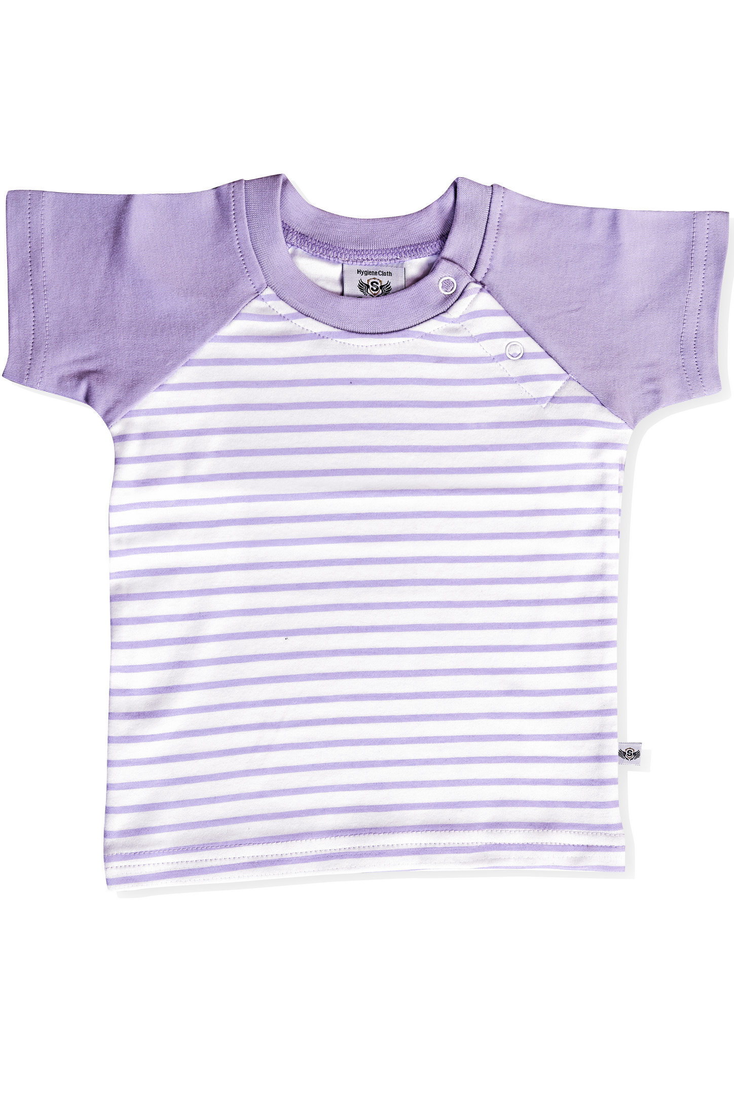 Sholder Button T Shirt With Short Set Decoration Material: Cloths