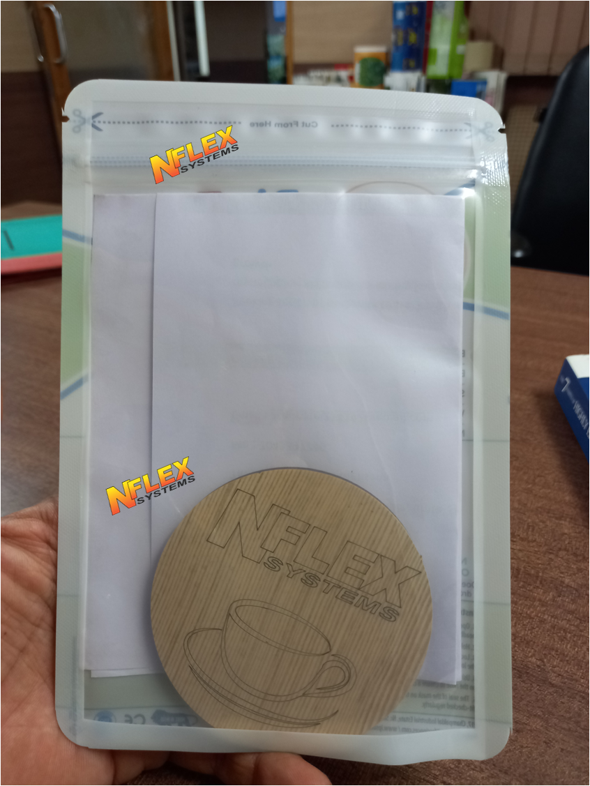 Mask Packing Pouches - Flexible Pet Material, 205x140 Mm Size, Multi-color | Three Side Seal Zipper Bag, Soft Hardness, Transparent View