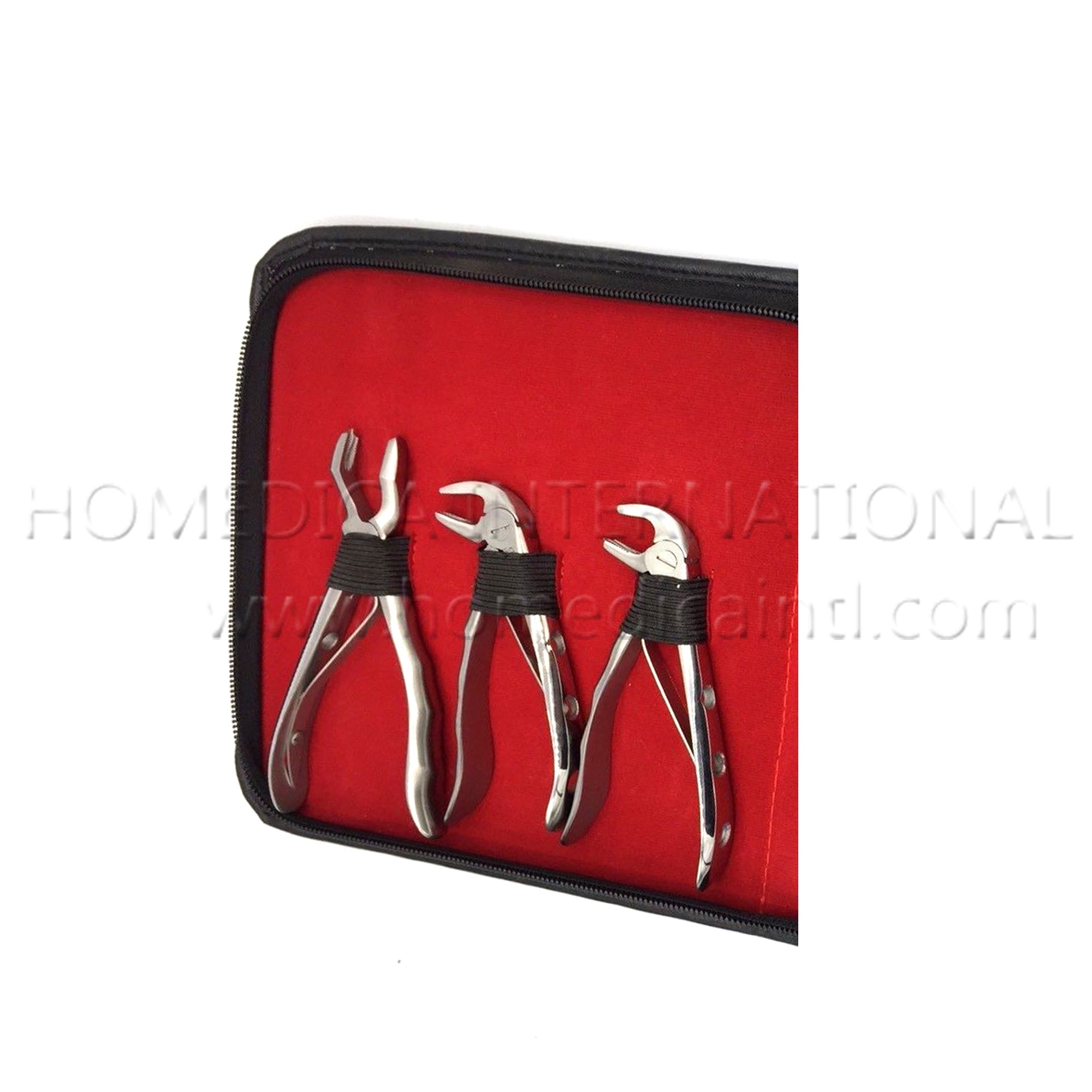 Silver Instrument Dental Extraction Forceps Kit