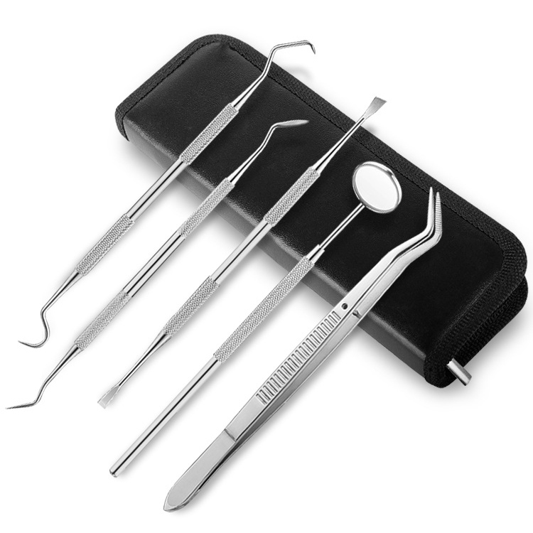 Silver Dental Basic Surgical Instruments Set
