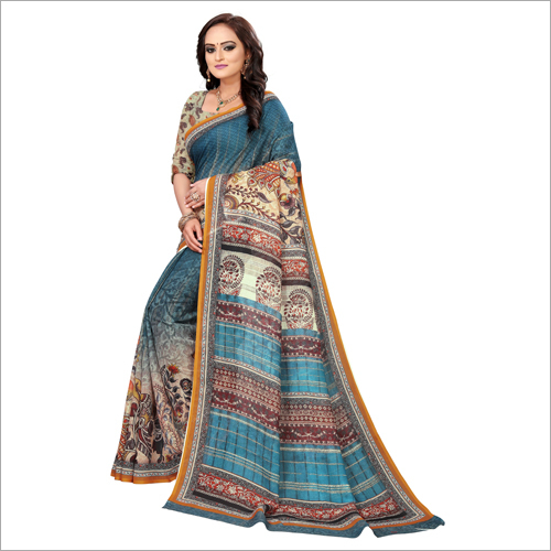 Multi Color Ladies Digital Printed Sarees
