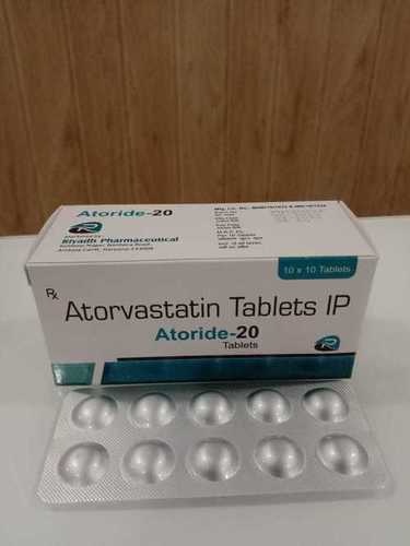 ATORVASTATIN 20 MG - 20mg Tablets, Blister Pack of 10 | Reduces LDL Cholesterol and Triglycerides for Improved Cardiovascular Health