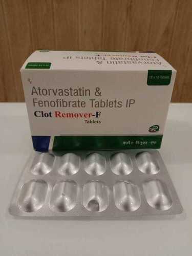 ATORVASTATIN 10 MG + FINOFIBERATE 160 MG - Tablet, 10x10 Alu-Alu Strip | Oral Lipid Lowering Agent, Statin and Fibrate, 24 Months Shelf Life