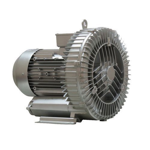 Ring Blower - Heavy Duty 1hp Single Phase | Ms & Aluminium, Automatic, Copper Winding, Grey