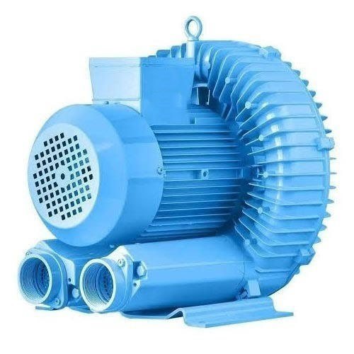 Ring Blower - Heavy Duty 1hp Single Phase | Ms & Aluminium, Automatic, Copper Winding, Grey