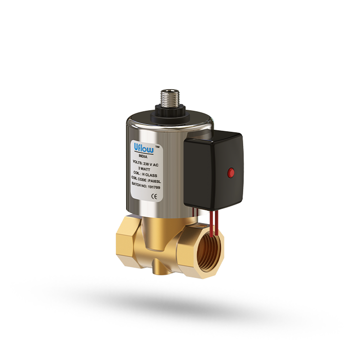 3/2 Way Direct Acting Solenoid Valve - Stainless Steel & Brass, 1/4 Inch Size, Up To 180°c Working Temperature | High Reliability For Food & Chemical Applications, Medium Pressure, Power Saver Series Available