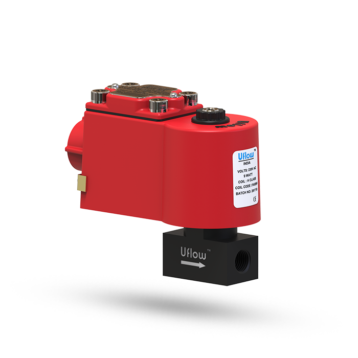 3/2 Way Direct Acting Solenoid Valve - Stainless Steel & Brass, 1/4 Inch Size, Up To 180°c Working Temperature | High Reliability For Food & Chemical Applications, Medium Pressure, Power Saver Series Available