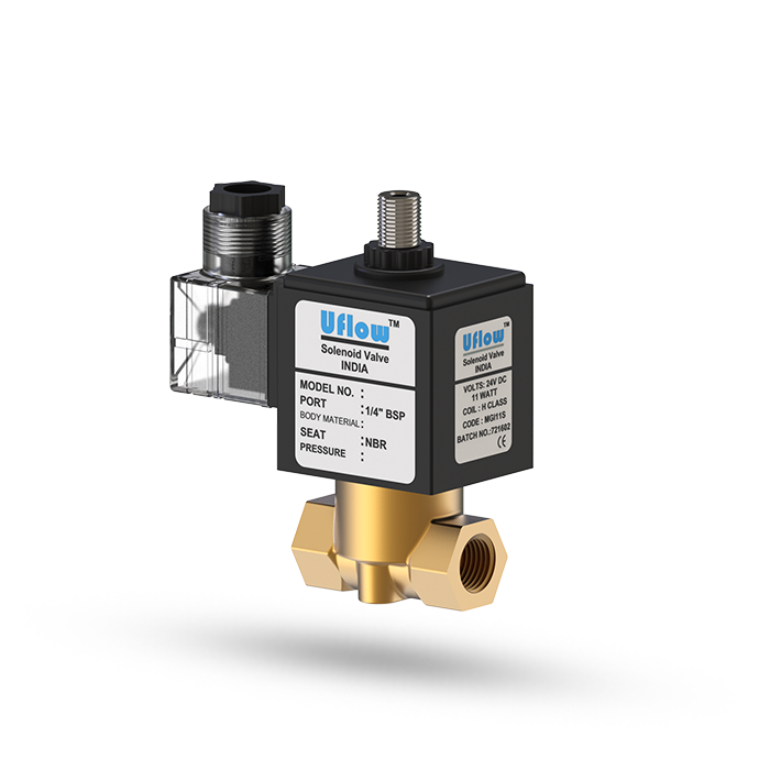 3/2 Way Direct Acting Solenoid Valve - Stainless Steel & Brass, 1/4 Inch Size, Up To 180°c Working Temperature | High Reliability For Food & Chemical Applications, Medium Pressure, Power Saver Series Available