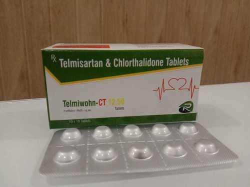 TELMISARTAN 40 MG + CHLORTHALIDONE 12.5 MG - Tablets, Blister Pack of 10 | Treats Hypertension, Reduces Cardiovascular Risk, Room Temperature Storage