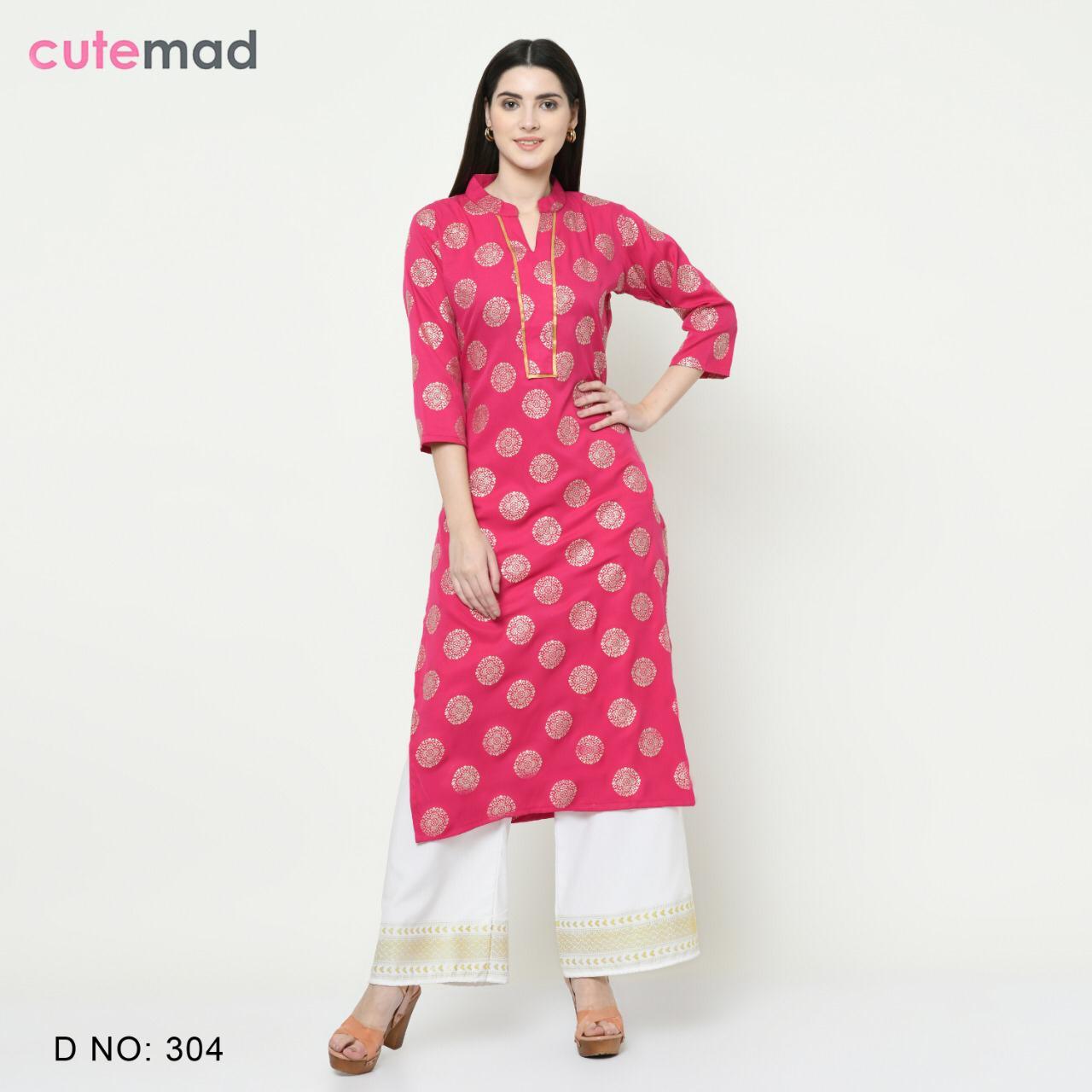 Designer Kurti - American Crape, L-xxl, Foil Print | Party Wear, Stylish Design, Comfortable Fit, Set & Singles