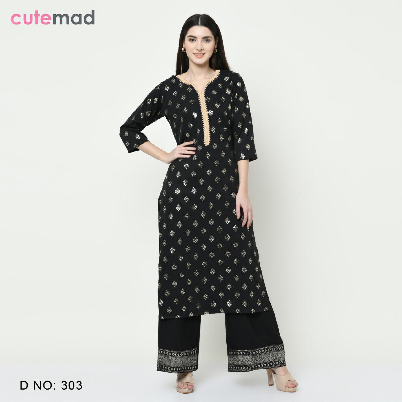 Designer Kurti - American Crape, L-xxl, Foil Print | Party Wear, Stylish Design, Comfortable Fit, Set & Singles