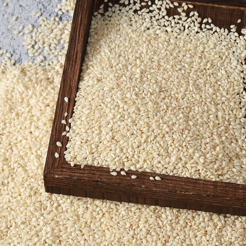 White Sesame Seeds - 99% Purity, 0.05% Impurity, 2% Admixture, 6% Moisture, 1-2% FFA, 48% Oil Content | Ideal for Baking, Cooking, Nutritional Supplement