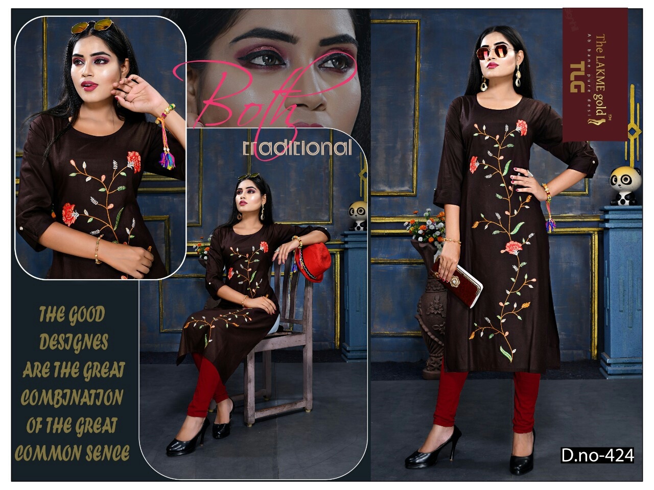 Ladies Kurti - Soft Cotton Blend, Available In Sizes S, M, L, Xl - Casual Washable Ethnic Wear For All Seasons