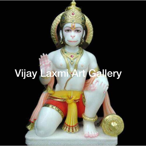 Marble Hanuman Statue - Finishing: Polishing