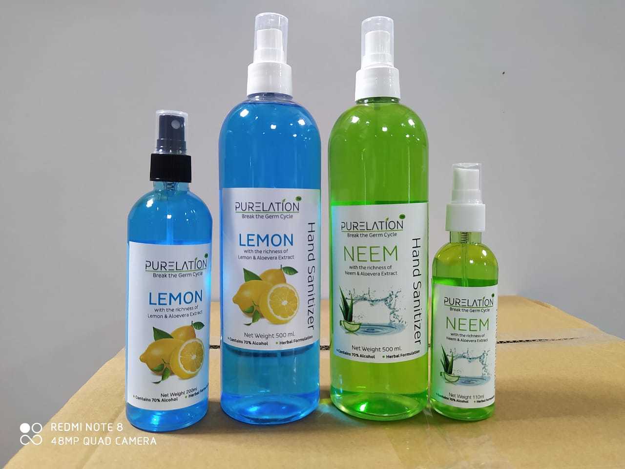 Neem Hand Sanitizer - Alcohol-based Formula Suitable For All Ages Effective Microorganism Defense