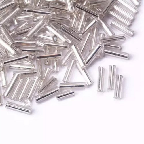 Silver Line Bugle Glass Beads - Material: Glass, Size: Various 6/0 to 14/0, Color: Silver or Assorted, Shape: Pipe, Weight: 25 kg