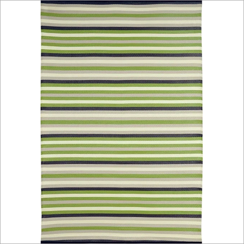 Polypropylene Floor Striped Rug Back Material: Woven Back