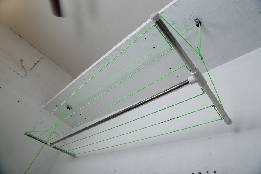 Rope Ceiling Roof Hanger - Stainless Steel, 7 Ft - Durable, Easy To Handle, Ideal For Home And Hostel Use