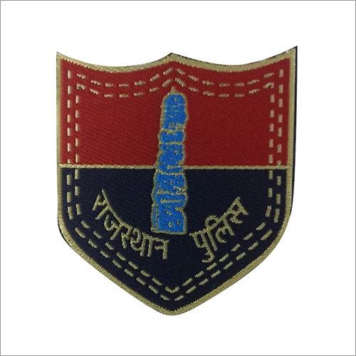 Cotton Police Uniform Badges - Custom Shape, Multicolor Embroidered - Eco-Friendly Cotton Blend with Unique Designs