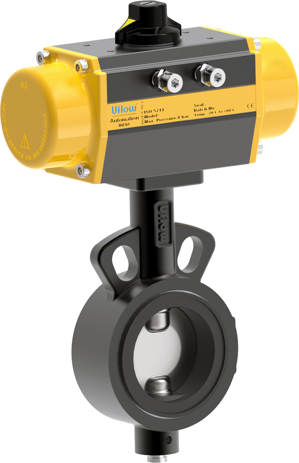 Industrial Wafer Butterfly Valve - Stainless Steel, Dn40-dn300 | Zero Leakage, Bidirectional, Suitable For Chemical Industries, Iso Pad For Gear Operator