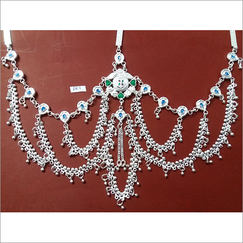 Designer Imitation Kandora - Silver Metal | Elegant Imitation Juda Jewelry for Women, Perfect for Weddings, Anniversaries, Engagements, and Parties