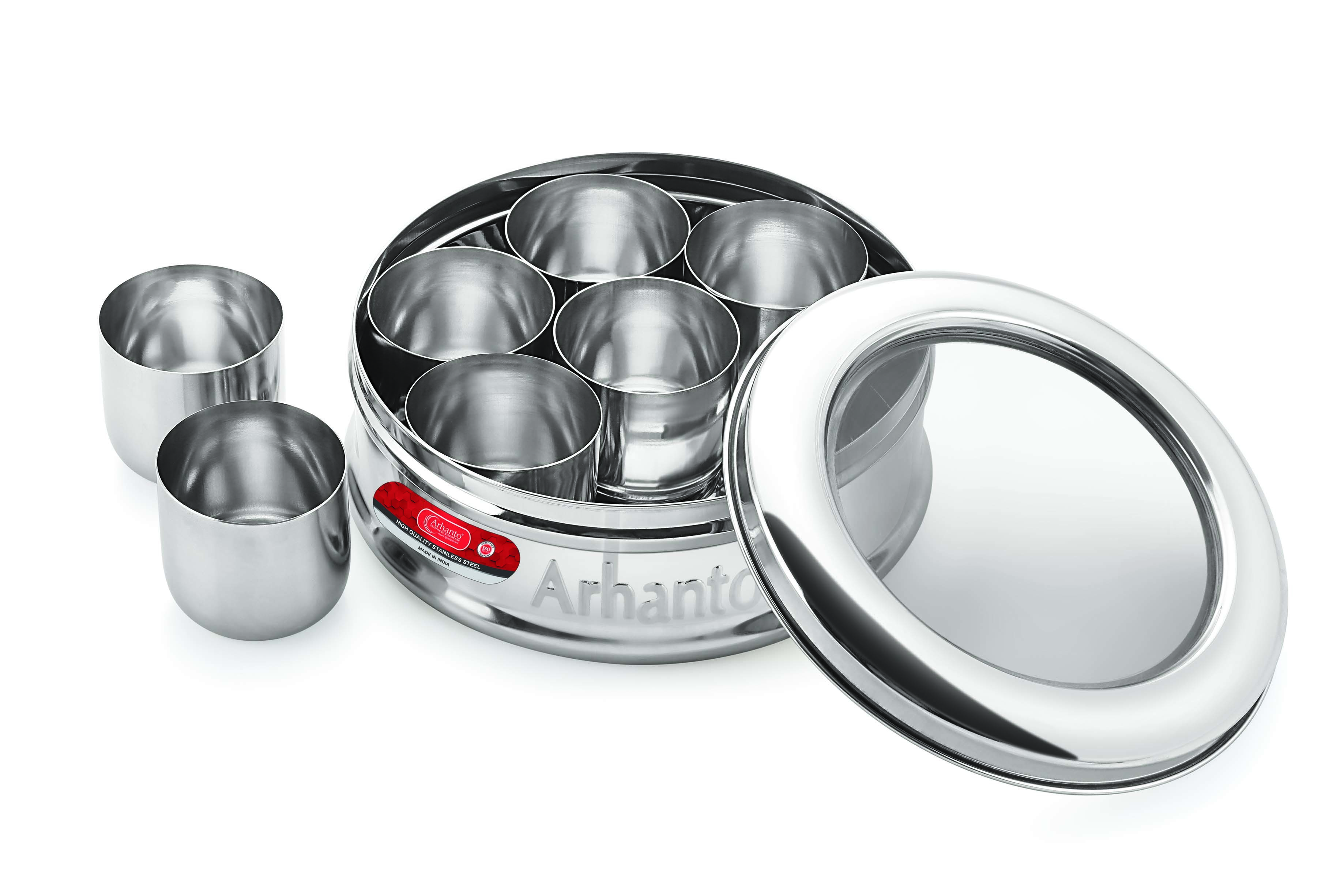 Silver Stainless Steel Vivo 2000 Ml