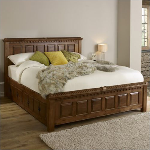 Brown Wooden Bed