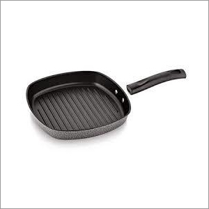 Non Stick Grill Pan - Cast Iron, 2.60mm & 4.00mm Thick, Dark Finish | 3 Coats Ptfe Interior, 2 Coats Htr Exterior, Spiral Cutting Bottom, 1-year Warranty