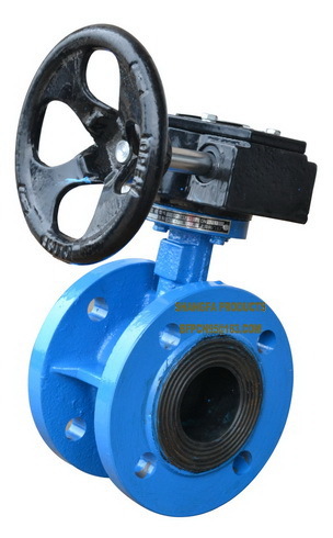 Rubber Lined Flange Corrosion Resistant Butterfly Valve Power: Manual