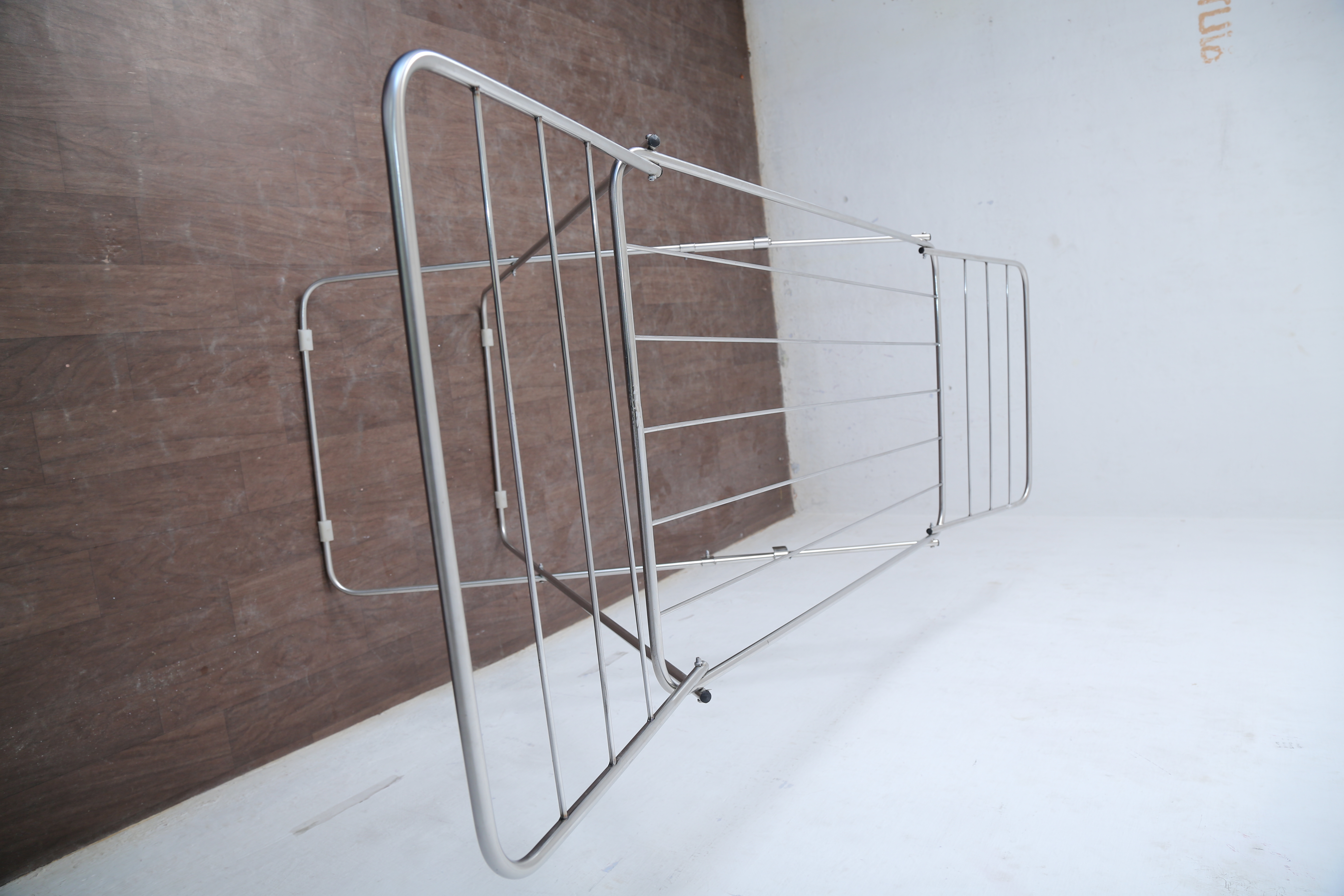 Floor Stands - Stainless Steel, 5 Feet Length , Silver Color - Outdoor Folding Hangers For Dresses