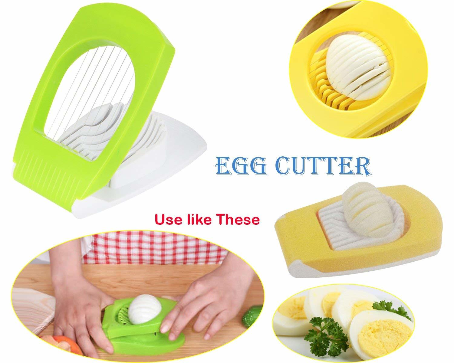 Egg Cutter, Egg Slicer, Boiled Eggs Cutter, Stainless Steel Cutting Wires, Multi Purpose Slicer | Egg Cutter For Hard Boiled Eggs | Egg Cutter Slicer