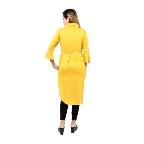 Indian Ladies Yellow Middy Dress