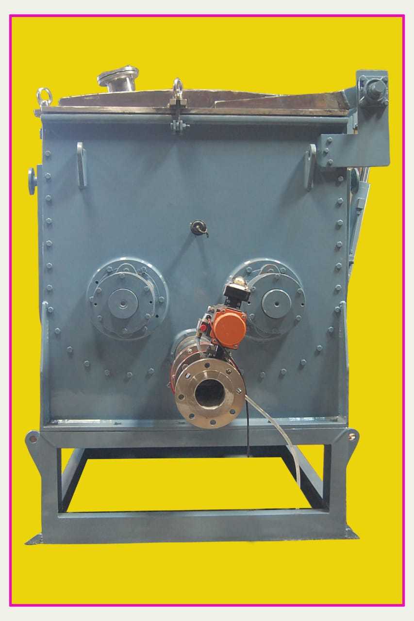 Sigma Mixer With Extruder Screw - 1000 Kg Capacity, Stainless Steel, Gray | Automatic Plc Control, Electric Drive, Steam Heating, Dual Sigma-z & Spiral Blades
