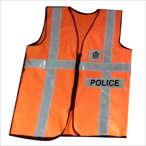 Orange Polyester Reflective Jacket