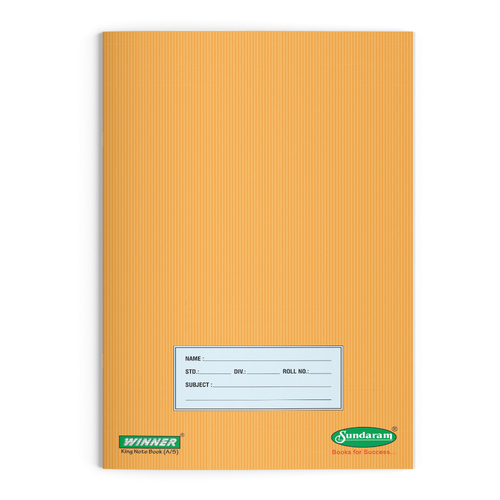 A5 Notebook - 172 Pages, Soft Cover, Center Pinning Binding, 18x24 cm, Rectangular Design for School and Personal Use