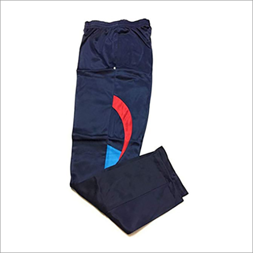 Blue Mens Polyester Lower