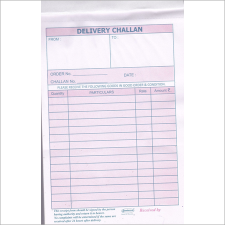 Shivam Delivery Challan Book 150 Pages Na