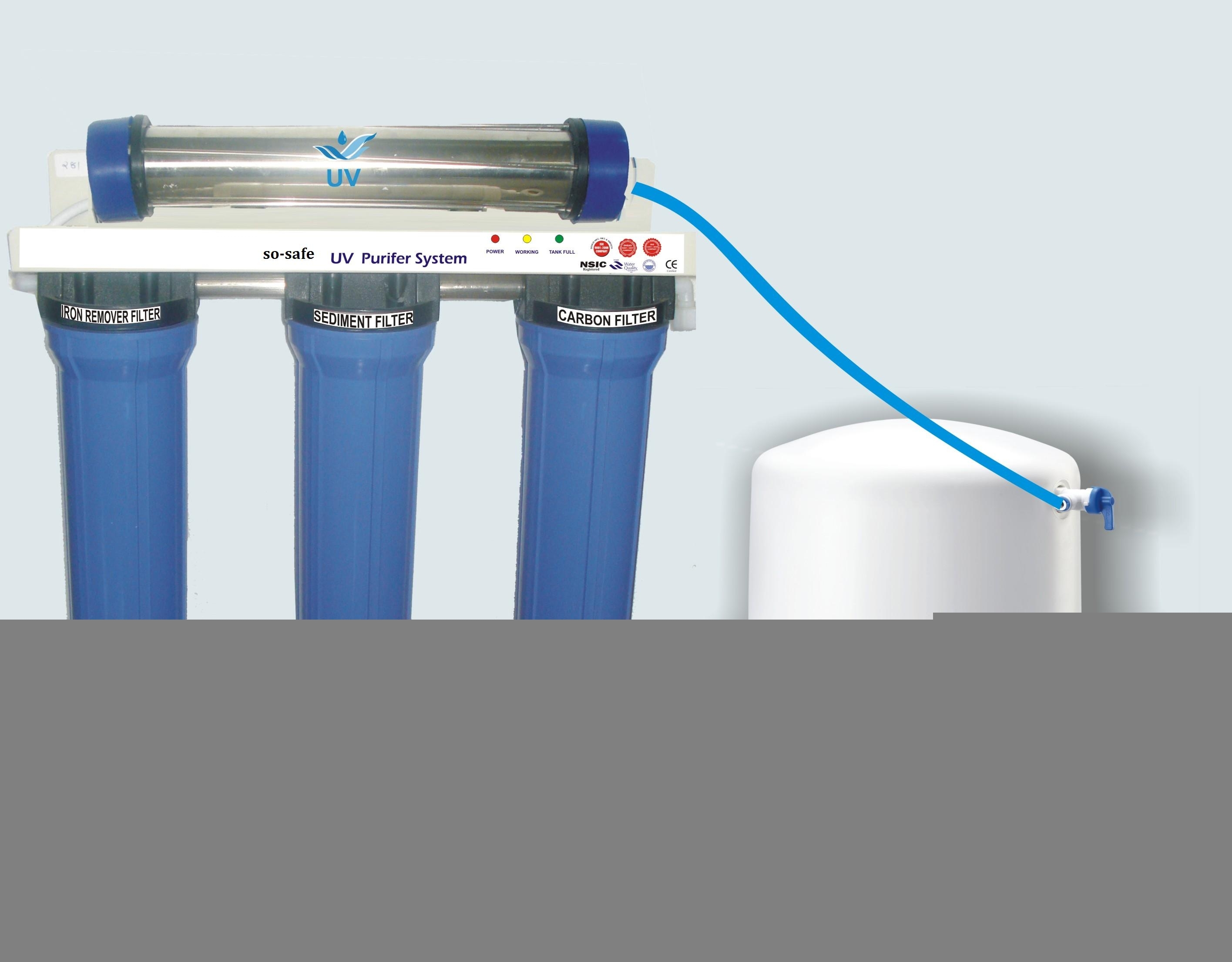 Industrial UV Water Purifier - Stainless Steel, 240 Volt | High Efficiency, Durable Design for Long-Term Use