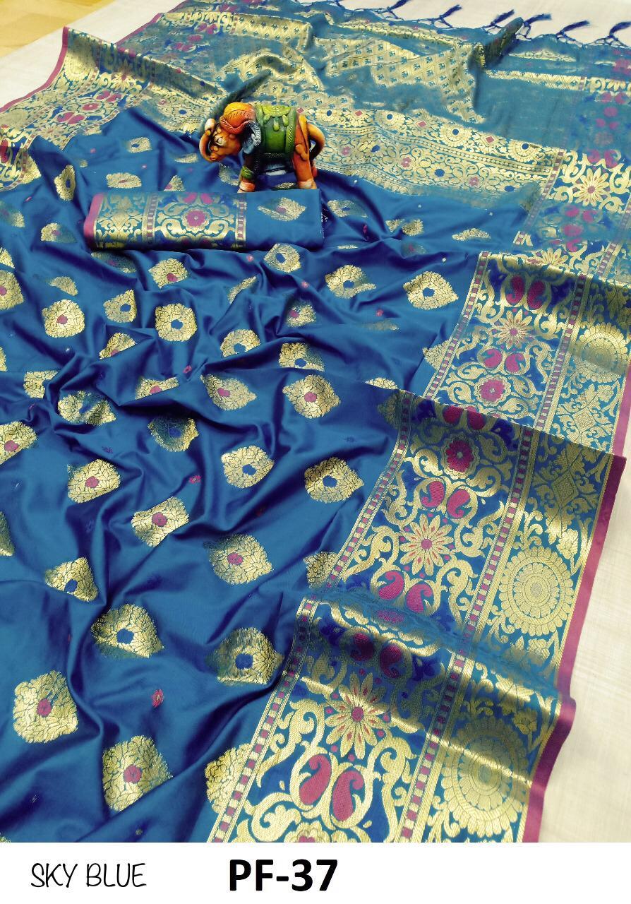 Ethnic Nylon Silk Sarees With Mina Work
