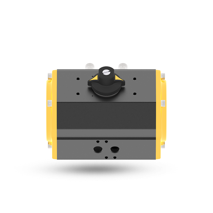 Double Acting Pneumatic Actuator - Aluminium, Size 32-150, Black & Yellow | Low Air Consumption 780 Ml/bar, Maximum Torque 110 N-m @ 3 Bar, Maintenance-free Design
