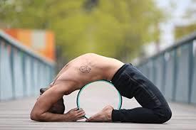 Yoga Wheel - Durable Plastic And Eva Rubber, Ideal For Improving Flexibility And Pain Relief | Manual Appliance For All Practitioners