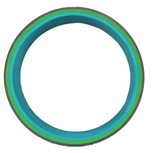Yoga Wheel - Durable Plastic And Eva Rubber, Ideal For Improving Flexibility And Pain Relief | Manual Appliance For All Practitioners