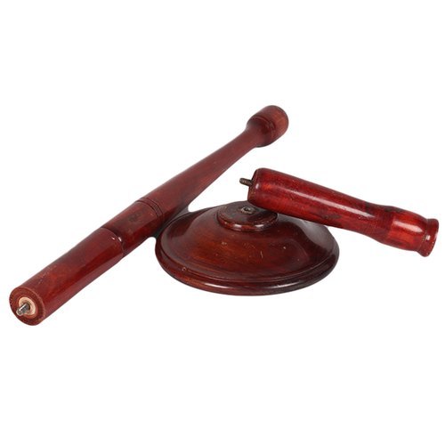 Wooden Candle Stand - Wooden Material, Brown Color | Enhances Concentration, Reduces Stress, Ideal For Yoga & Meditation